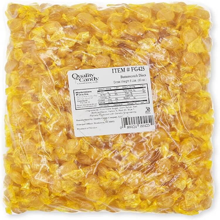 Quality Butterscotch Discs Bulk Candy